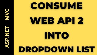 MVC CALL Consume WEB API Dropdown List ASPNET MVC Dropdownlist [upl. by Merri428]