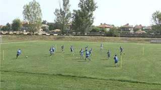 Soccer Drill 2 passing movement and support play [upl. by Norvol144]