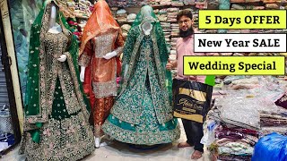 New Year SALE Wedding Dresses Khada Dupatta Sharara Pakistani Suits Hyderabad Shopping [upl. by Marley848]