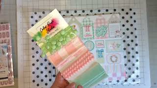 Unboxing the Color Rush Studio monthly scrapbook kit for November 2025 called Holly Jolly main kit [upl. by Aicercul]