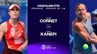 Alizé Cornet vs Kaia Kanepi  2023 Prague Round of 16  WTA Match Highlights [upl. by Nerro]