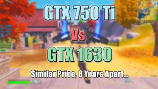 GTX 750 Ti Vs GTX 1630  150 in 2014 Vs 150 in 2023 [upl. by Pisarik42]