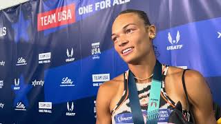 Anna Hall On Journey Back From Knee Surgery to Olympic Trials Champion in Heptathlon [upl. by Rennat]