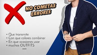 CHAQUETA DE PUNTO → Como combinar y vestirlas  muchos OUTFITS para hombre [upl. by Yecrad]