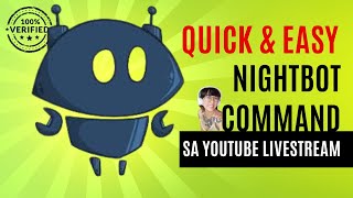 PAANO MAG SETUP NG NIGHTBOT SA YOUTUBE QUICK amp EASY TUTORIAL tutorials youtube nightbot [upl. by Etom]