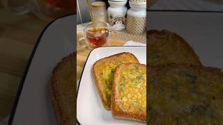 Tired of boring breakfast optionsMasala Bread Toast 🍞🧈✨ cheesy garlicbread easyrecipes short [upl. by Annahsirhc]