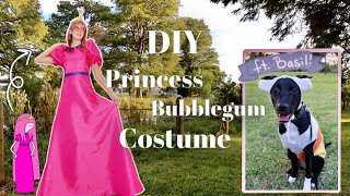 DIY Princess Bubblegum Costume  Princess Dress Tutorial  plus of course a dog costume to match [upl. by Ellimaj]