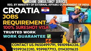 croatia work permit Carpenter steelfixer mason Electrician [upl. by Annoda]