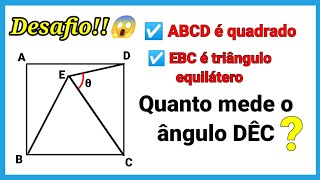 💣 DESAFIO DE GEOMETRIA MEDIDA DO ANGULO DÊC ❓️ [upl. by Lennard58]