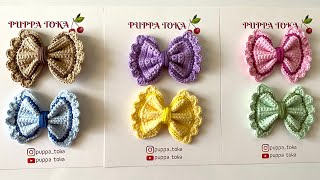 Bu modele herkes bayılacak Yap yap sat👍 fiyonk örgü toka yapılışı hairclips crochet örgütoka [upl. by Osanna]