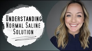 Normal Saline Solution Explained  IV therapy [upl. by Euk879]