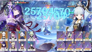 New 42 Abyss  F2P Ayaka Freeze amp Raiden National Destroy Spiral Abyss Floor 12  Genshin Impact [upl. by Soelch573]