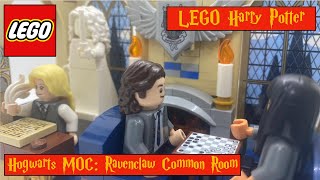 Ravenclaw Common Room LEGO Harry Potter Modular Hogwarts MOC [upl. by Aitret631]