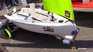 2017 Topaz Taz Sail Boat  Walkaround  2017 Annapolis Sail Boat Show [upl. by Clemens]