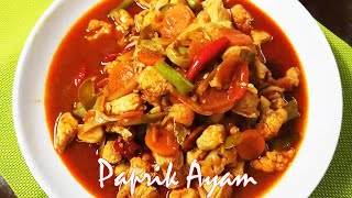 Paprik Ayam  Resepi Ayam Masak Paprik [upl. by Tijnar]