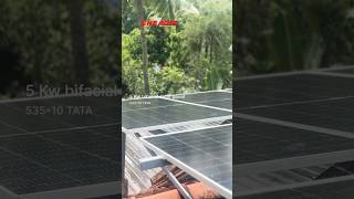 5 kw bifacial solar panel tata solarenergy youtube pvinverter tatasolar solarpannel [upl. by Yankee725]