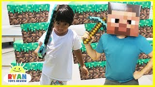 MINECRAFT Roblox and Slitherio In Real Life toy hunt [upl. by Celestina]