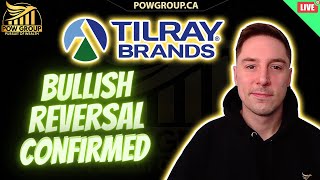 LIVE TLRY Bullish Reversal Confirmed Tilray Medical Announces Scientific Study Patients Over 50 [upl. by Frankhouse]