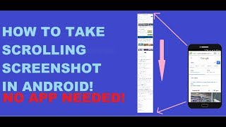 How to take scrolling Screenshot in Android No App Needed [upl. by Betsey644]