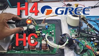 Gree Dc inverter ac H4 HC error code outdoor pcb Babar Electronics [upl. by Edmunda495]