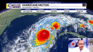 Milton Update 7pm TUE 1082024  Hurricane conditions expected in 24 hours [upl. by Dusa]