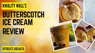 kwality Walls Butter Scotch Ice cream Review kwalitywalls icecream icecreamlover [upl. by Haodnanehs]