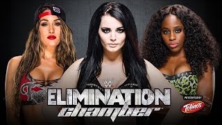 Paige vs Naomi vs Nikki Bella  WWE Divas Championship  Elimination Chamber WWE 2K15 Simulation [upl. by Luahs]