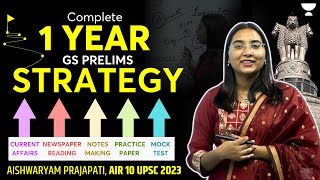 How to prepare UPSC Prelims in 1 year  AIR 10 Aishwaryam Prajapati UPSC Topper 2023 [upl. by Anen182]