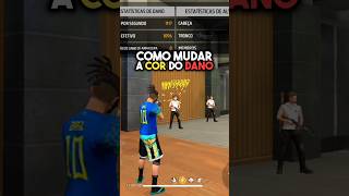 Como mudar a cor do dano na nova atualização do Free Fire Capa amarelo da atualização FreeFire [upl. by Leuname999]