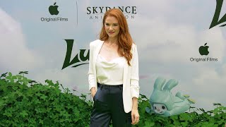 Sarah Drew quotLuckquot Global Premiere Screening Green Carpet  Apple Original Film [upl. by Lundell]