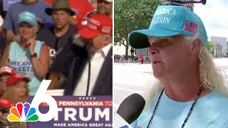 Woman sitting behind Trump during rally recounts assassination attempt [upl. by Lynch896]