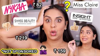 I Buy The Cheapest Makeup From Nykaa  HONEST REVIEWS  Aanam C [upl. by Mya931]