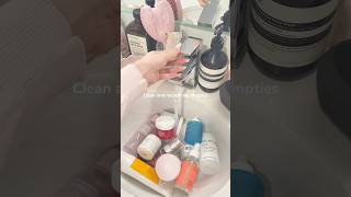 🧼It’s recycling day recycle empties cleaning selfcare asmr satisfying aesthetic fyp [upl. by Nivrae]