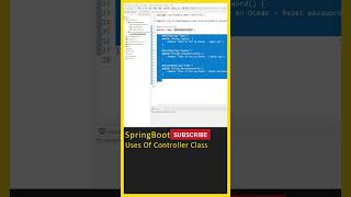 Controller Classes Java Spring Boot Tutorial Spring Boot Tutorial In Telugu Spring Boot shorts [upl. by Clarinda]