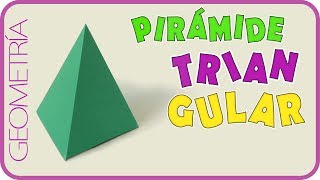 Como hacer una pirámide triangular Rápido y fácil [upl. by Talanta277]