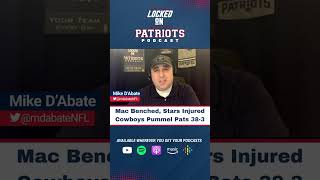 Mac Jones Benched Matthew Judon Christian Gonzalez Injured in New England Patriots Loss to Cowboys [upl. by Ariak]