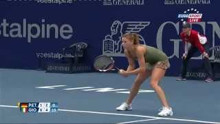 Camila Giorgi  Unforced Errors 20141007 Generali Ladies Linz R32 vs Andrea Petkovic 6162 [upl. by Acinot]