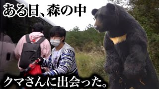 【ドッキリ】森の中で大きなクマさんに出会った時の反応が異常すぎた！？ Meat a bear prank [upl. by Mercedes]