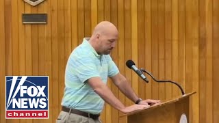 City council cuts mic off Alabama resident while voicing concerns over migrants [upl. by Goodkin60]