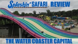 Splashin Safari Review amp Overview Holiday Worlds Water Park  World Water Coaster Capital [upl. by Anoyk]