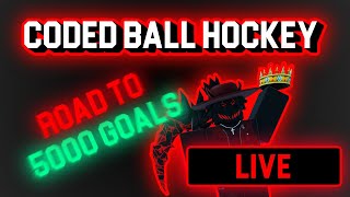 LIVE Shootin Pucks  ROBLOX Coded Ball Hockey 3v3 [upl. by Crandale]