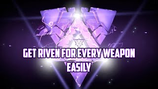 BEST WAY FOR GETTING RIVEN MODS FOR EVERY WEAPON IN WARFRAME [upl. by Eph]