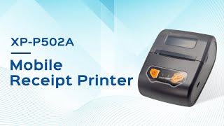 Xprinter ultralightweight and ultrapowerful mobile receipt printer XPP502A [upl. by Cadmann]