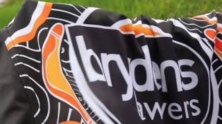 Wests Tigers reveal 2017 Indigenous jersey [upl. by Sabsay]