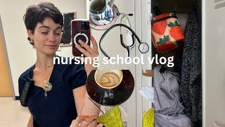 nursing school week in the life last semester clinicals night shifts managing life balance [upl. by Sigismund]