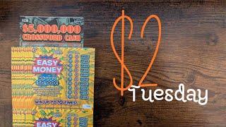 2 Tuesday  Easy Money and 5000000 Crossword Cash [upl. by Lyram163]