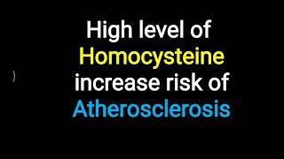 Hyperhomocysteinemia can lead to Atherosclerosis [upl. by Ardith]