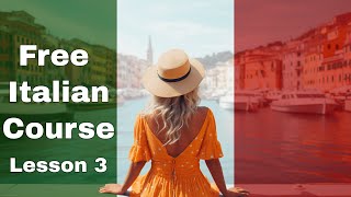 Learn Italian Lesson 3  Nonstop Speaking Method  Beginner Italian Level 1 [upl. by Oderfodog750]