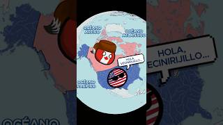 PAÍSES con 3 OCÉANOS 🇷🇺 🇨🇦 🇺🇲 🇦🇺 🇳🇴 🇨🇱 cartocurioso geografia shorts countryballs [upl. by Gilbye47]