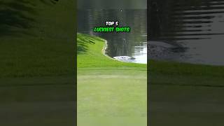 Top 5 Luckiest Shots In Golf  pga golf pgatour [upl. by Colinson]